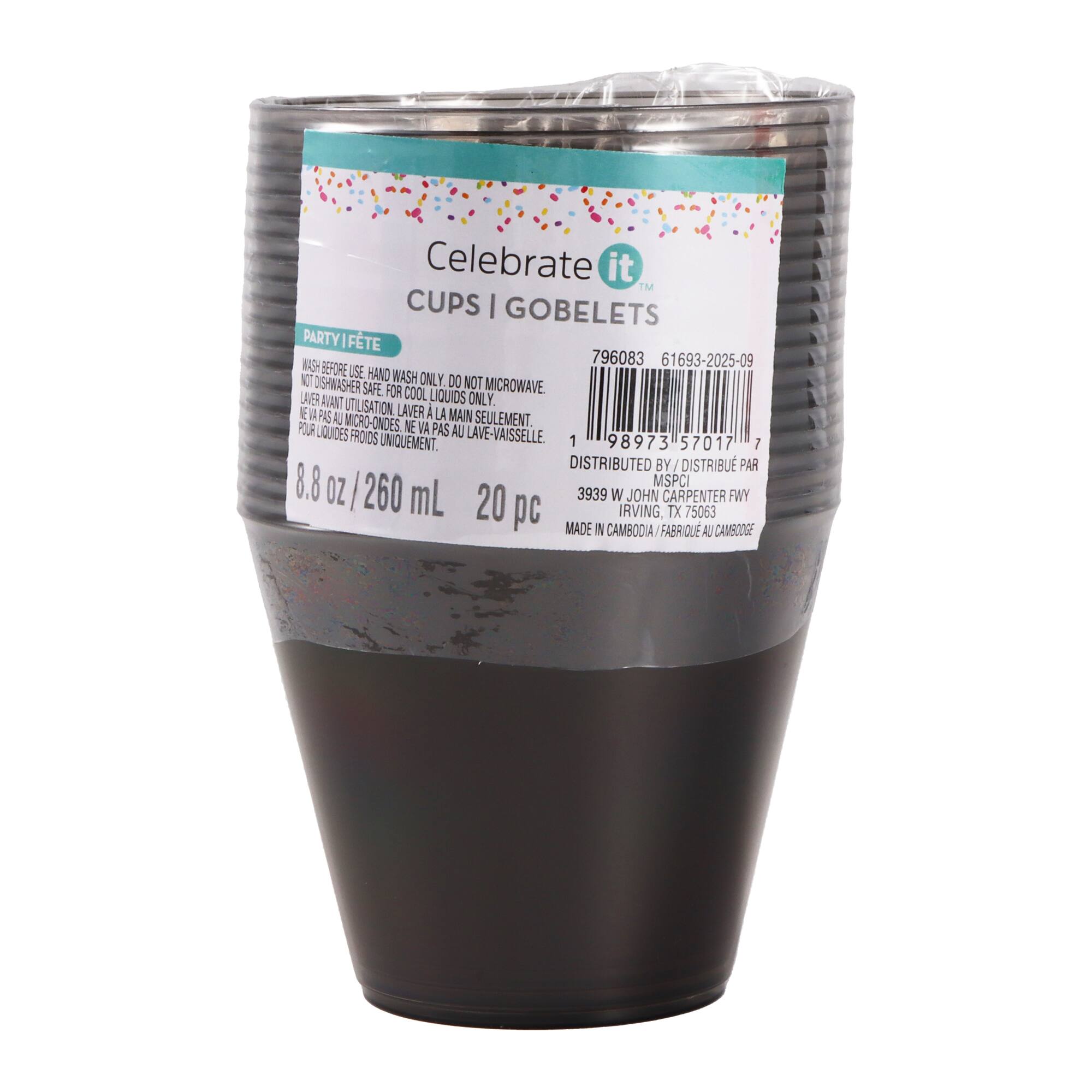 8.8oz. Plastic Cups